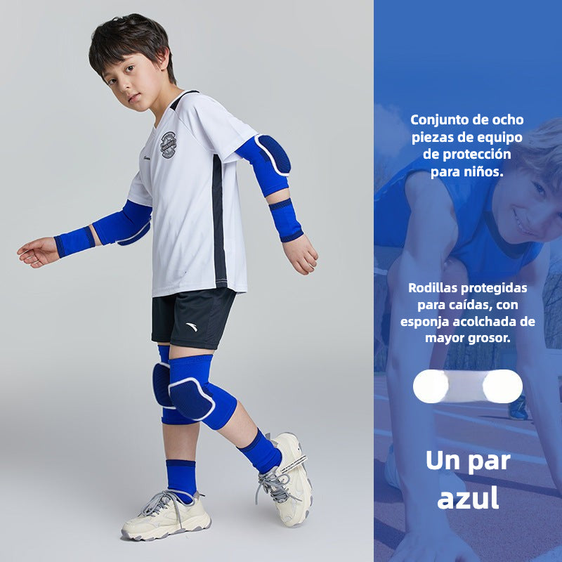 Children's Protective Gear: Knee, Elbow, Wrist Pads for Basketball - Complete Sports Set for Men
