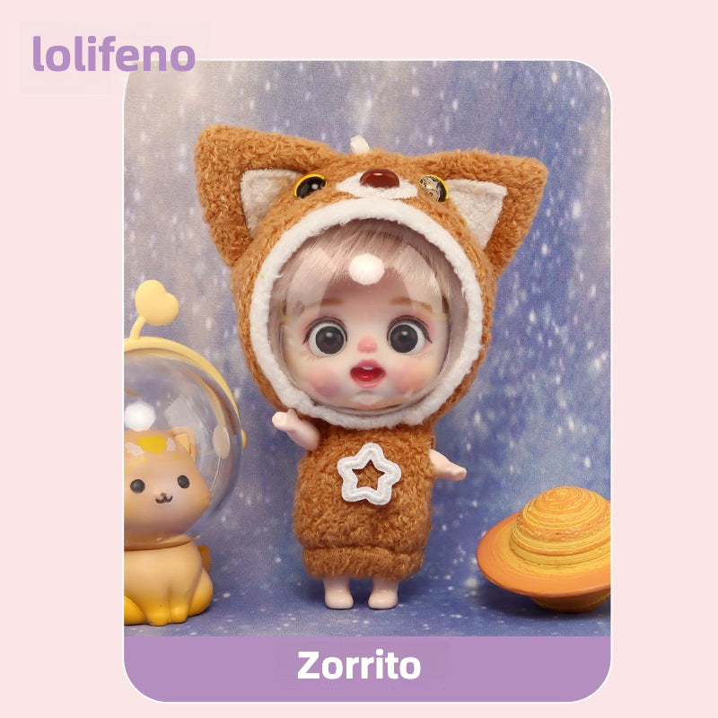 Space Animal Keychain for Girls: Cartoon Character Doll, Birthday Gift & Surprise Box