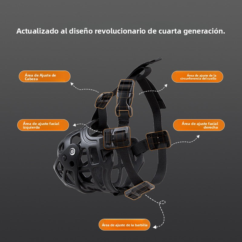 Bozal de Silicona Ajustable para Perros | Con Apertura para Beber o Comer