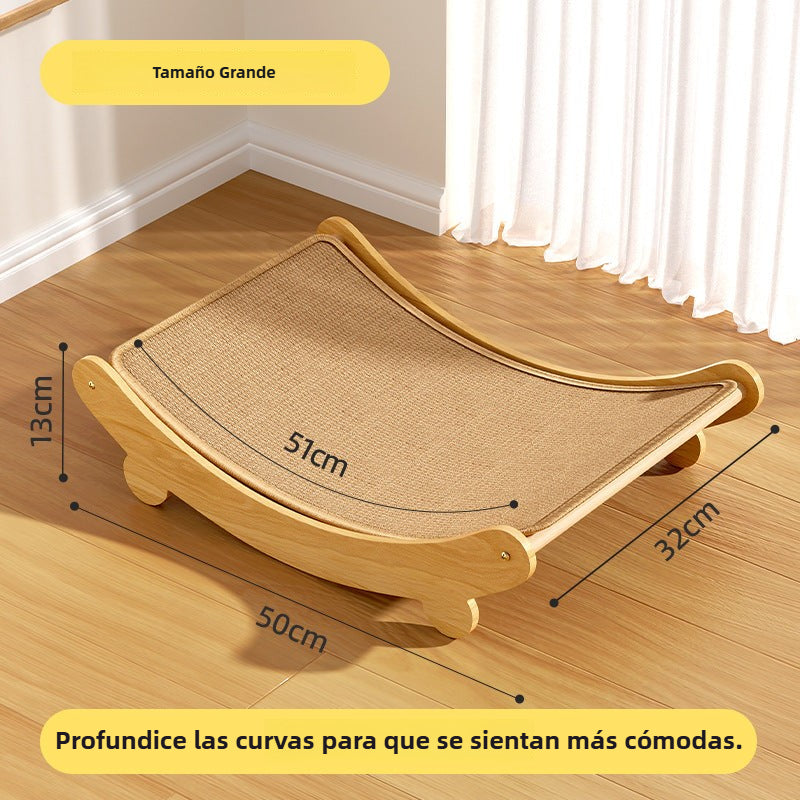 Rascador Cama de Sisal para Gatos: Soporte Estable y Elegante