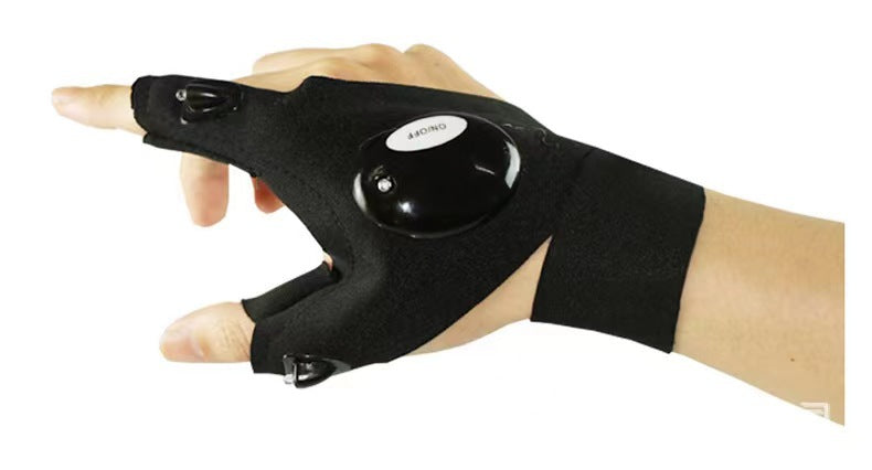 Guantes Con Luz LED Para Pesca Nocturna Y Reparaciones Mecánicas – Iluminación Portátil