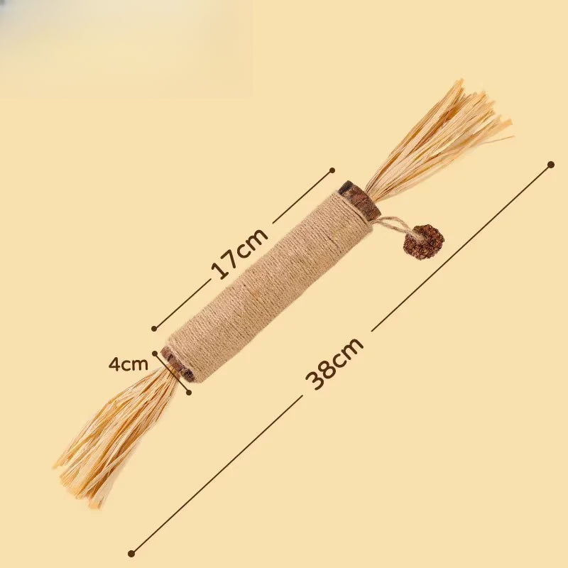 Juguete con catnip para gatos – Varita con hierba gatera para masticar y calmar el estrés