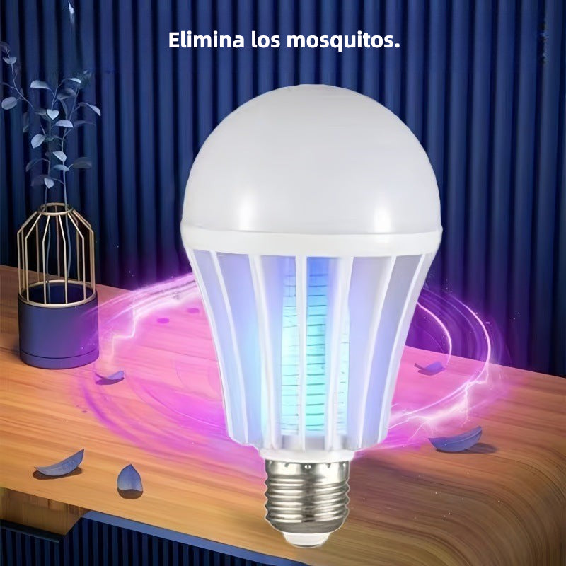 Bombilla LED Antimosquitos 2 en 1 – Luz de Ahorro de Energía y Eliminación de Insectos
