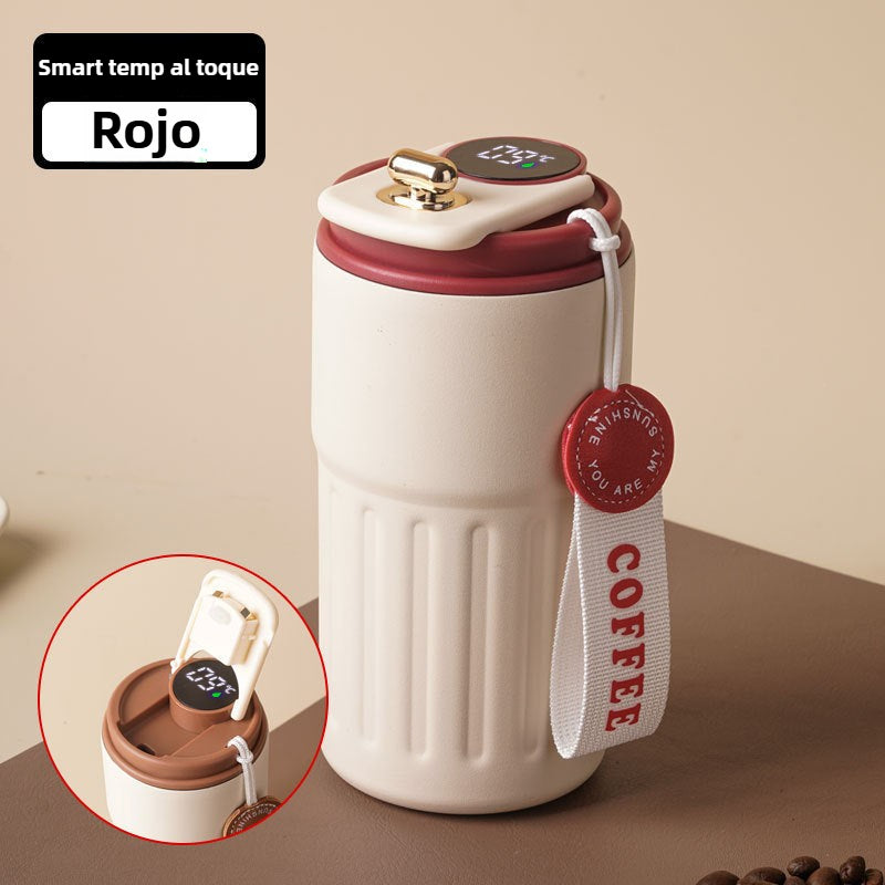 Color-Changing Stainless Steel Coffee Cup with Digital Temperature Display: Modern Thermal Mug