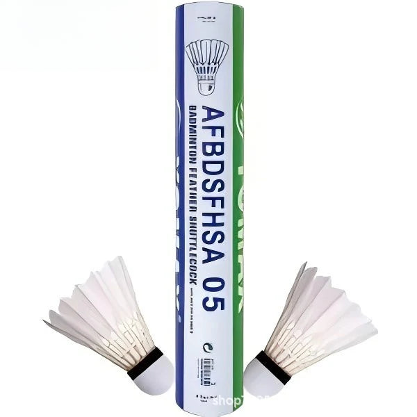 Volantes de bádminton resistentes (12 unidades) – Estables, para entrenamiento y juego recreativo