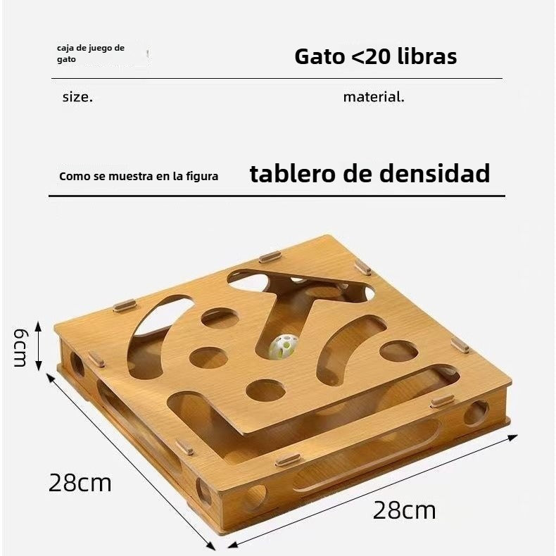 Juguete para Gatos: Laberinto, Bolas y Campanas para Mascotas