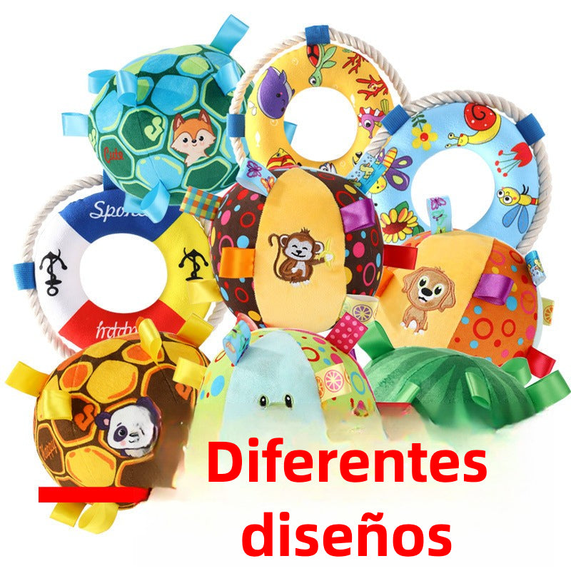 Pelota de Peluche para Perros con Sonido y Agarraderas Duraderas