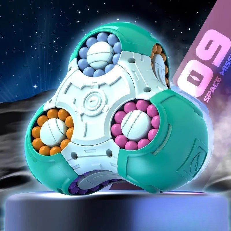 Hand Third Eye: Multicolor Puzzle Cube for Relaxation and Mental Development