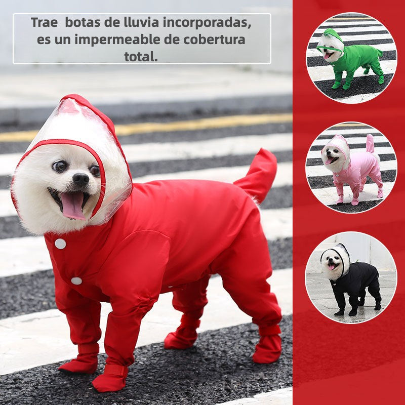 Impermeable completo para perros pequeños y medianos