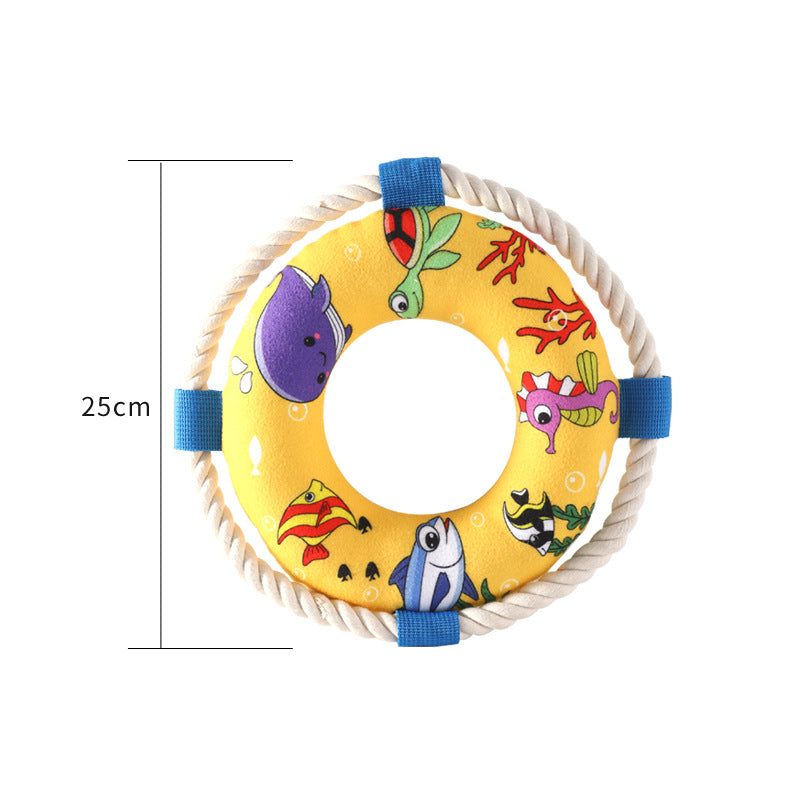 Pelota de Peluche para Perros con Sonido y Agarraderas Duraderas