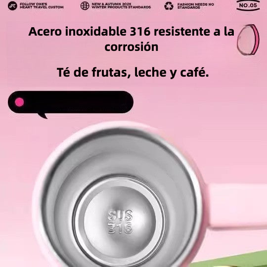 Vaso Térmico de Gran Capacidad con Popote y Boquilla para Bebidas Calientes o Frías