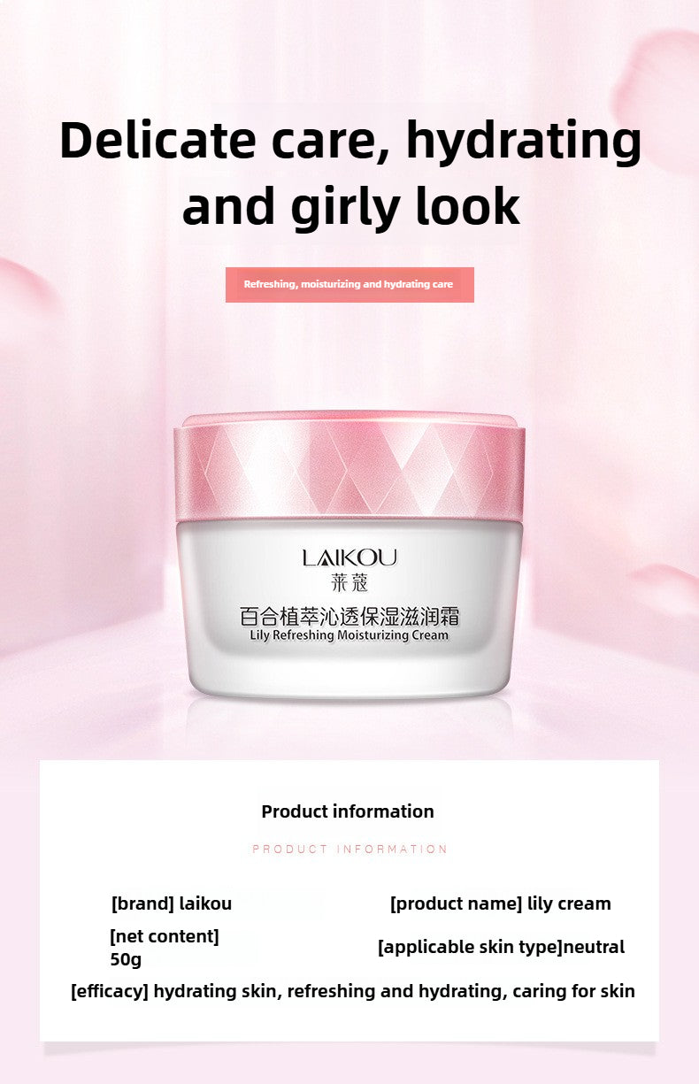 Crema Hidratante Intensiva de Lily: 50g de hidratación profunda para una piel suave y radiante