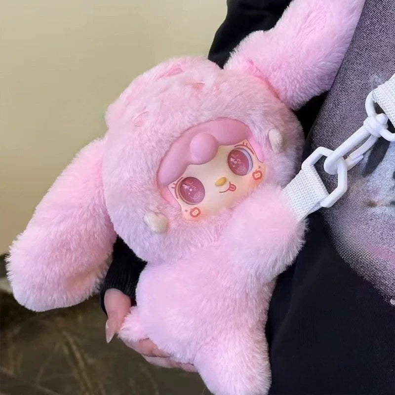 Cartera infantil de conejo suave