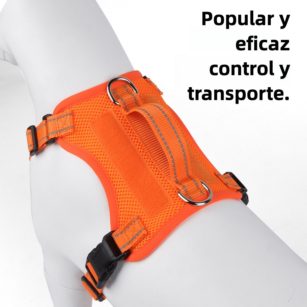 Arnés para Mascotas con Manija de Carga y Correa Incluida – Disponible en Varias Tallas