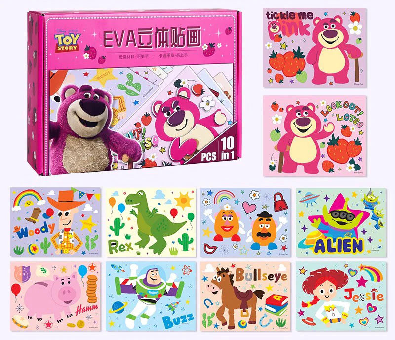 Kit De Manualidades Infantiles Con Pegatinas Educativas
