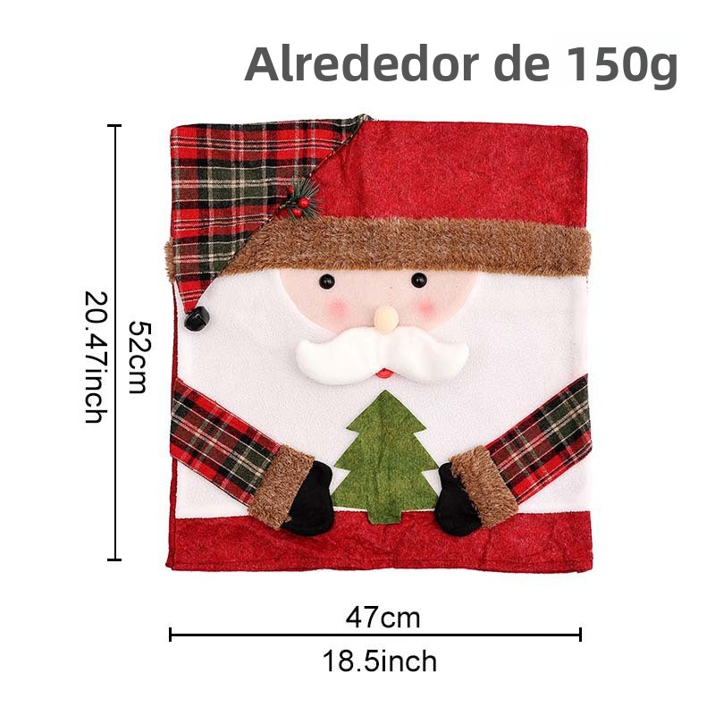 Fundas Navideñas para Sillas | Diseños de Papá Noel, Reno y Muñeco de Nieve