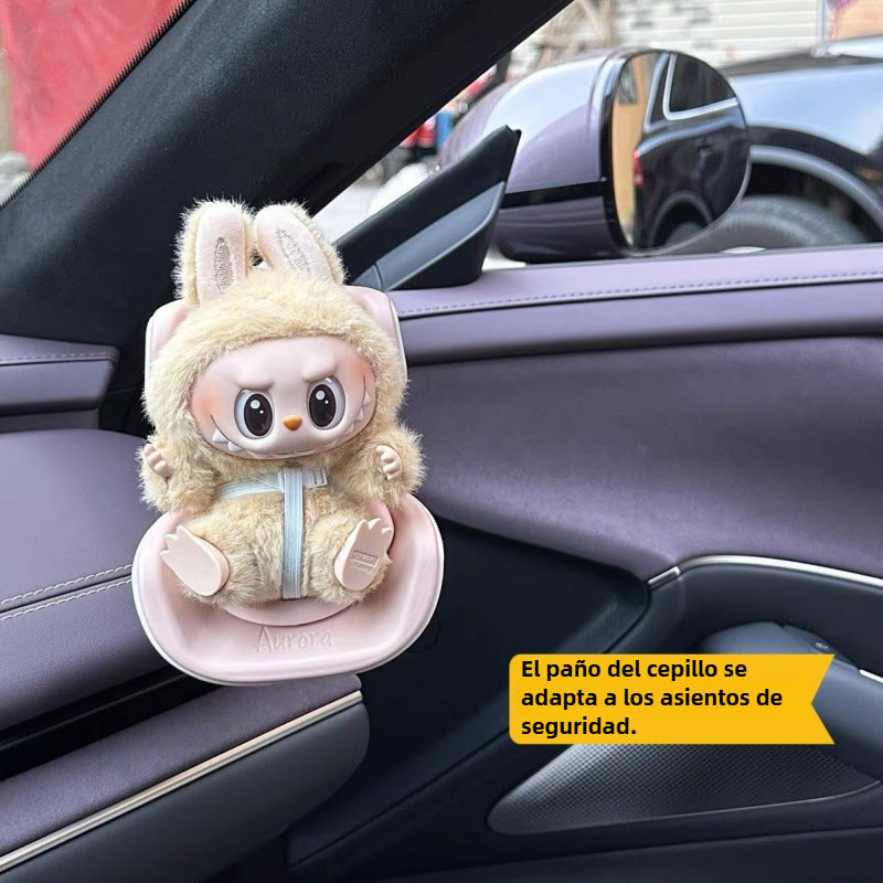 Asiento de auto para muñeca Labubu – Decorativo para Rejilla de Ventilación