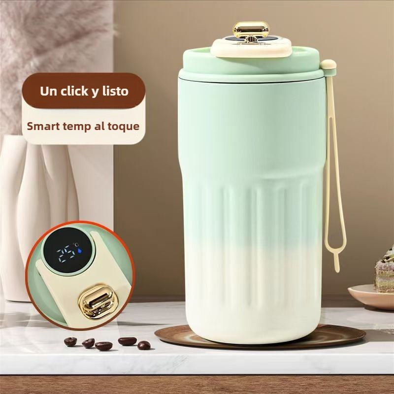 Color-Changing Stainless Steel Coffee Cup with Digital Temperature Display: Modern Thermal Mug
