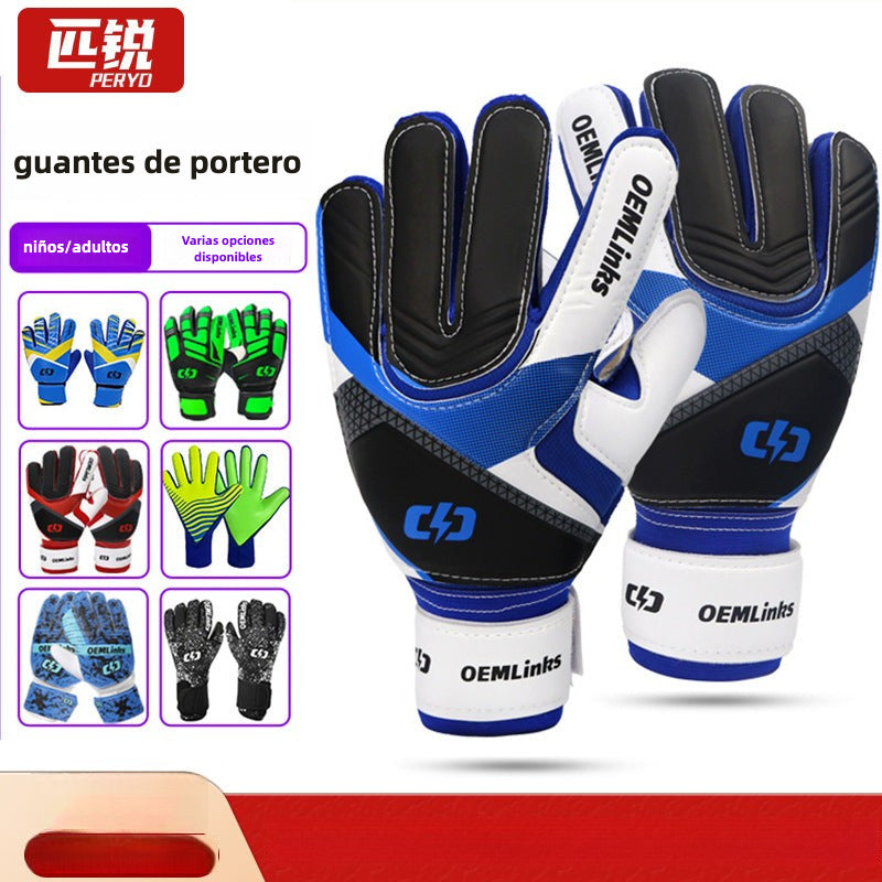guantes de portero infantil con protección y diseños coloridos