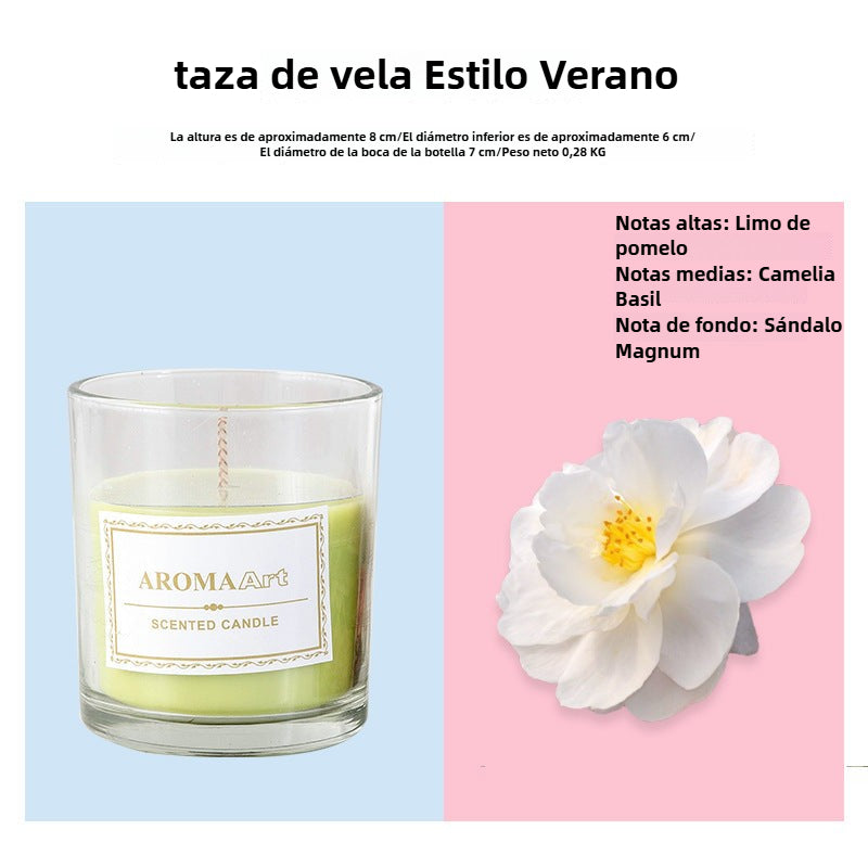 Vela Aromática Decorativa sin Humo: Ambiente Romántico para Cenas y Dormitorio, Fragancia Elegante, Estilo Instagram