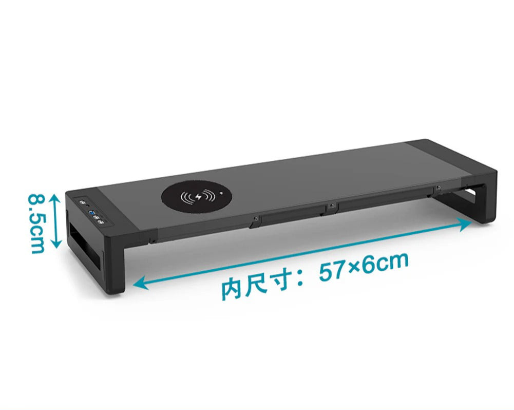 T1 All-in-One Laptop Stand: Multifunctional Monitor, RGB Mouse Pad