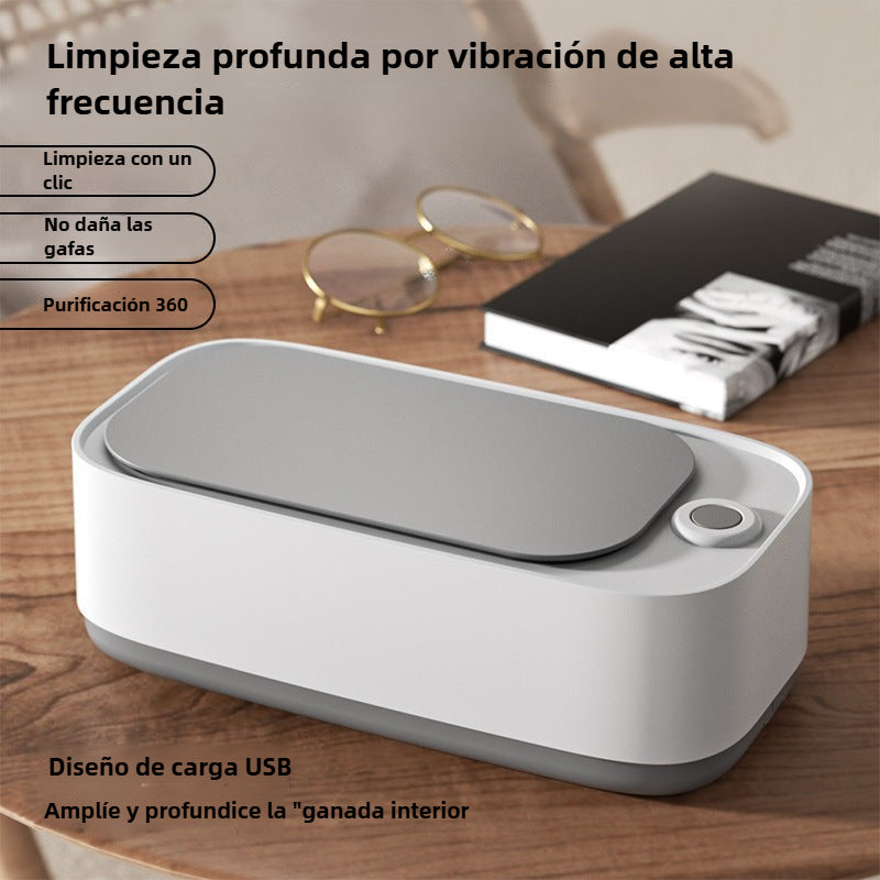 Limpiador Ultrasónico Portátil para Gafas y Joyas: Mini Dispositivo de Limpieza por Ultrasonidos para Lentes, Lentes de Contacto y Accesorios