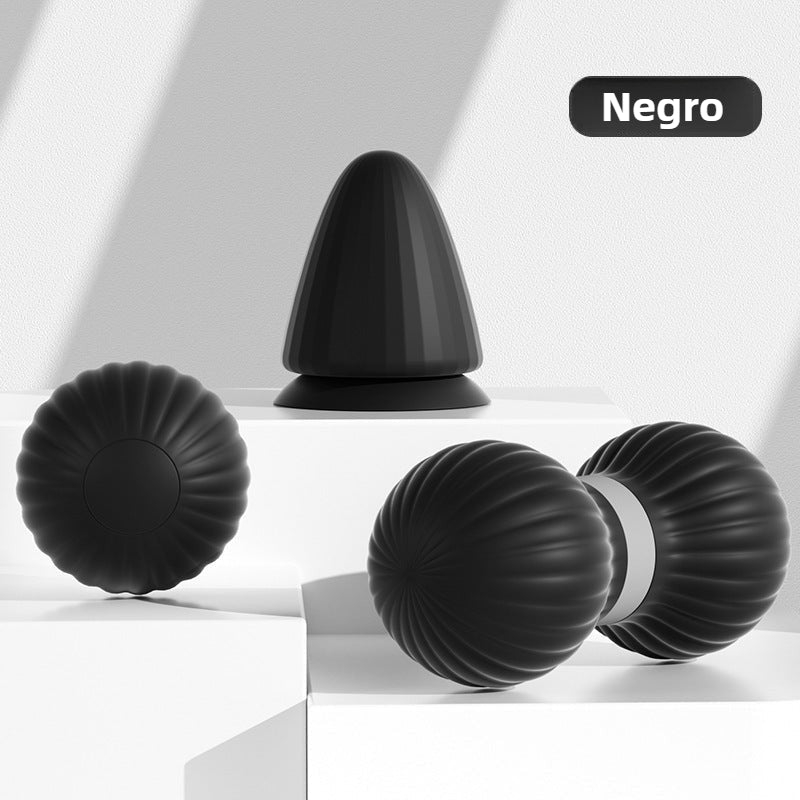 Pelota de Masaje Miofascial con Ventosa: Bola de Silicona tipo Maní para Masaje Muscular, Ejercicio y Alivio de Espalda, Pies y Cintura