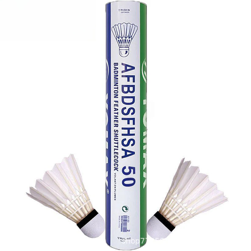 Volantes de bádminton resistentes (12 unidades) – Estables, para entrenamiento y juego recreativo