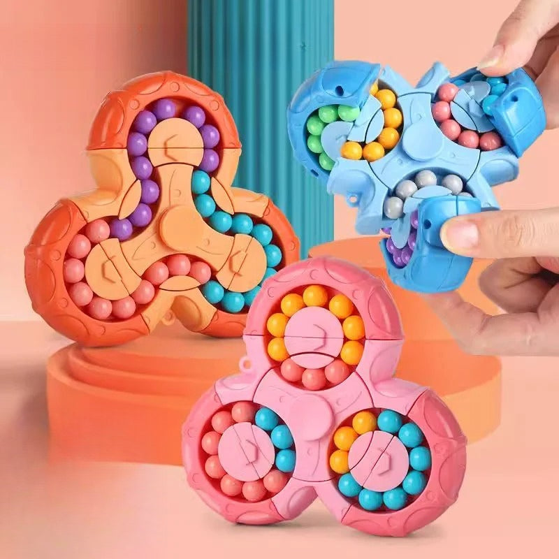 Hand Third Eye: Multicolor Puzzle Cube for Relaxation and Mental Development