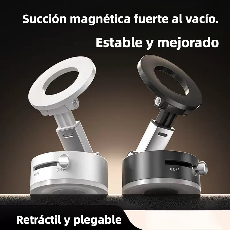 soporte magnético para teléfono con ventosa y rotación 360 grados