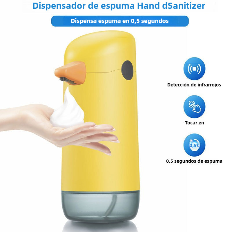 Dispensador Automático de Jabón Patito: Espuma con Sensor Inteligente, Funciona con Pilas