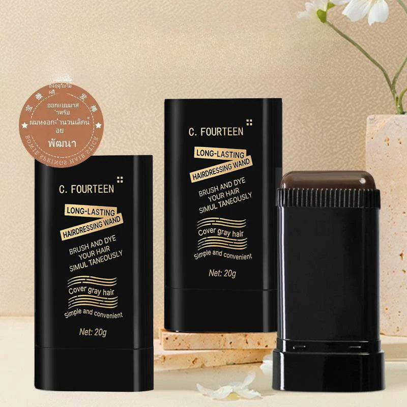 Barra de tinte para cabello que cubre canas temporalmente, presentación en barra.