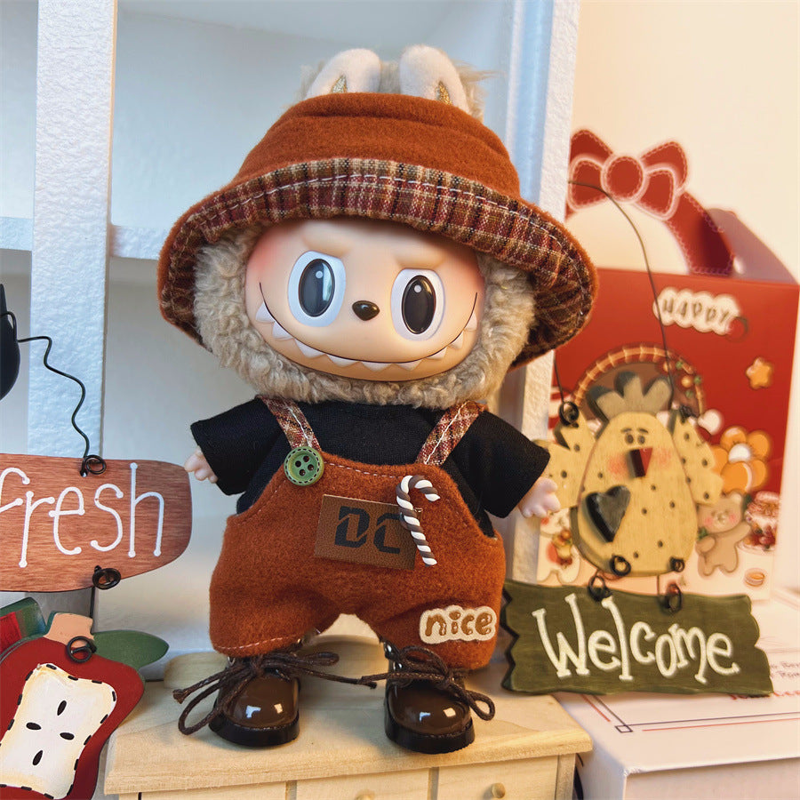 Ropa para Labubu de 17cm – Estilo Urban, Kawaii, Retro, Cosplay, preppy coreano y Más (Muñeca no incluida)