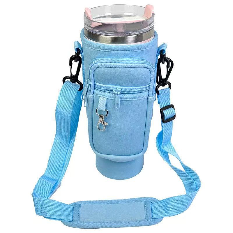 40oz Insulated Cup Sleeve with Handle and Adjustable Strap for Stanley