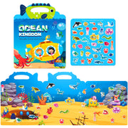 Libro educativo con pegatinas para niños pequeños