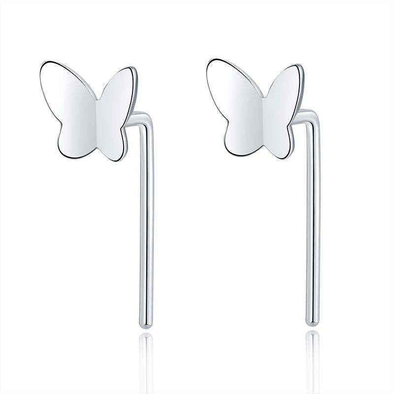 Aretes Botón de plata pura S999: Cierre de Gancho en Varios Modelos