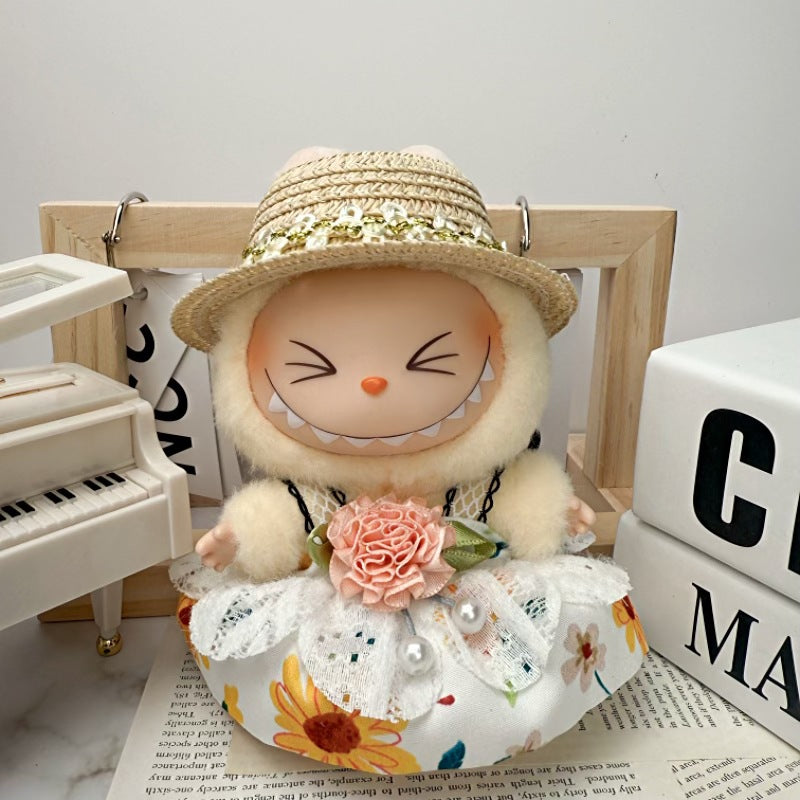 Bonitos conjuntos de Ropa y zapatos para muñecas:Accesorios para labubu de 17cm (Muñeca no incluida)