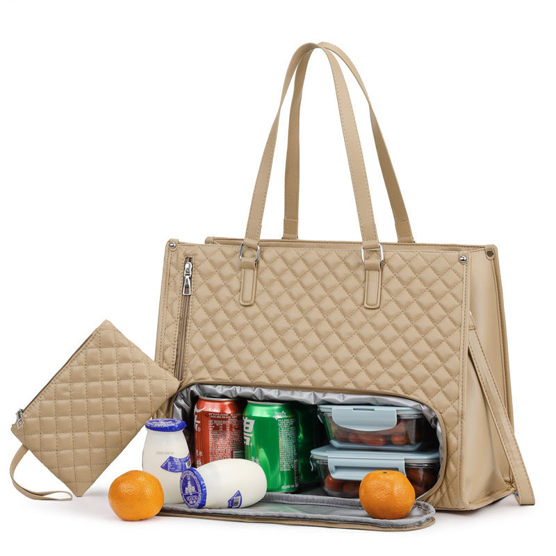 2-in-1 Lunch Bag and Laptop Tote: Practical Women's Bag