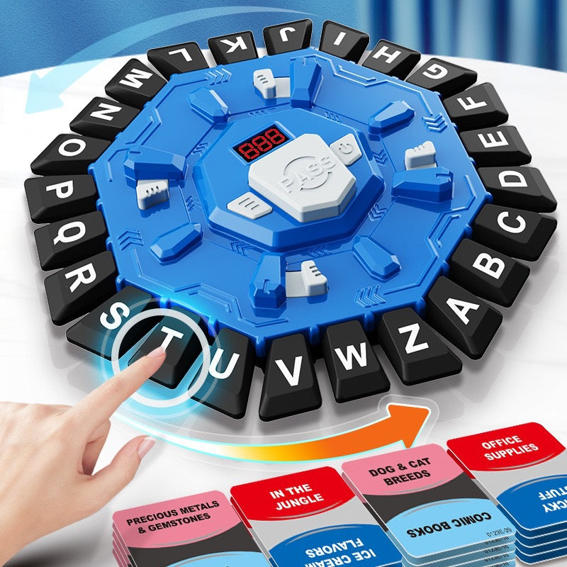 Tablero de letras educativo para formar palabras en inglés para niños