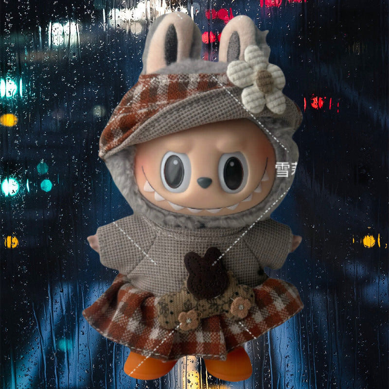 Bonitos conjuntos de Ropa y zapatos para muñecas:Accesorios para labubu de 17cm (Muñeca no incluida)