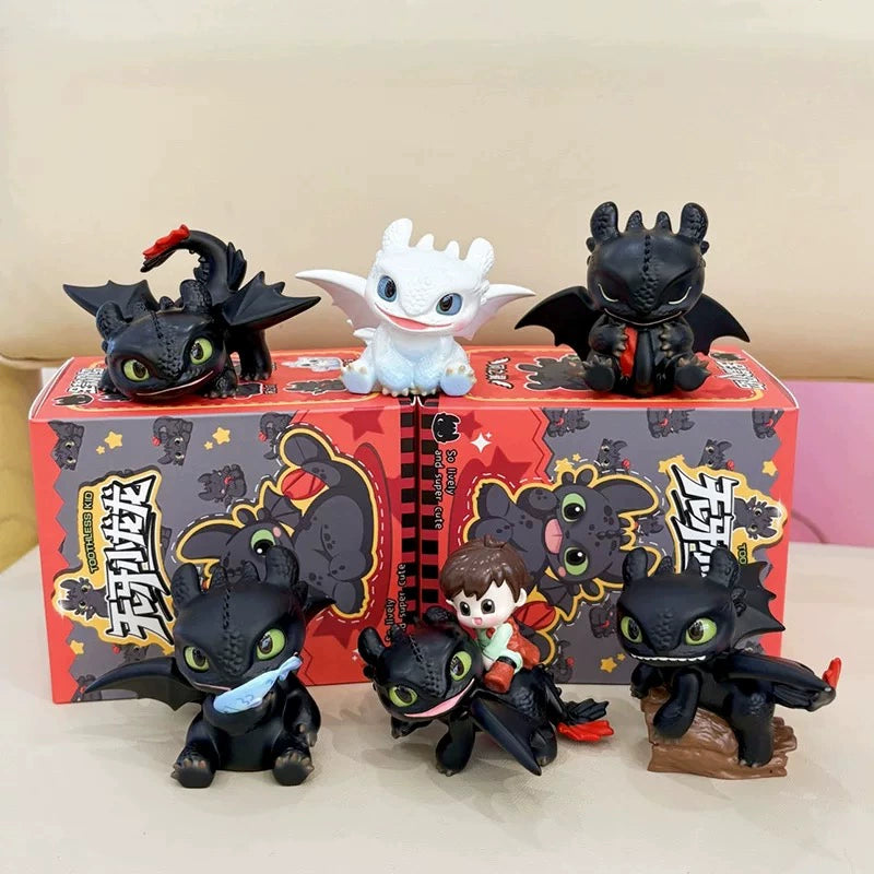 Creative Toothless Dragon Cartoon Collectible Figurine for Desk Decor and Gifts