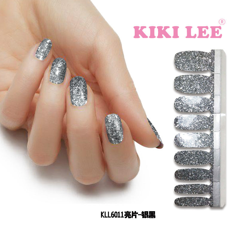 KIKILEE Stickers para Uñas: Pegatinas Completas con Efecto Esmalte y Brillo, Fáciles de Aplicar