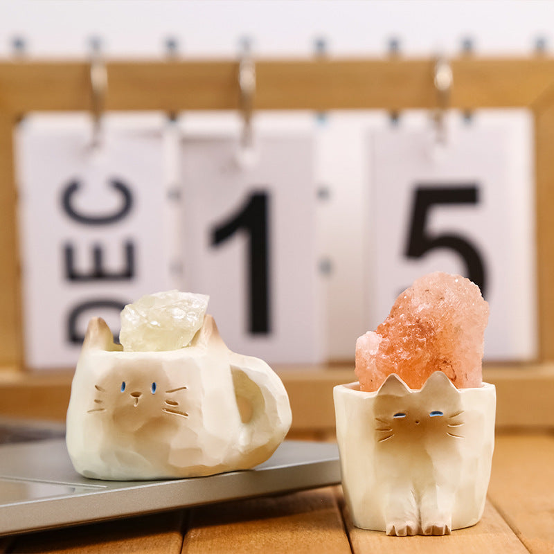 luz nocturna con cuarzos y animalito