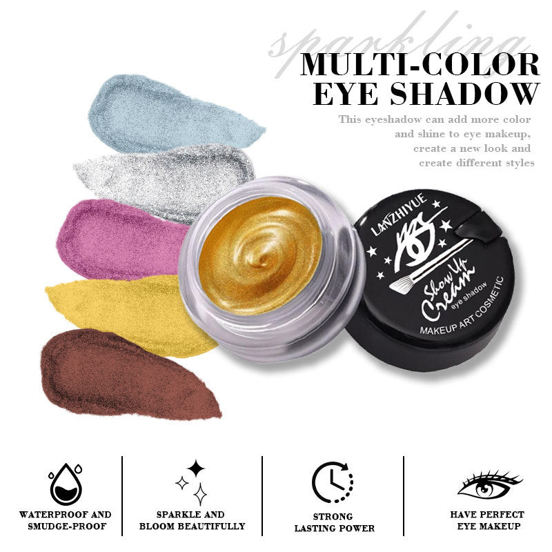 LANZHIYUE Sombra de Ojos Líquida 6 Colores: Efecto Perlado y Brillante para un Maquillaje Luminoso y Deslumbrante