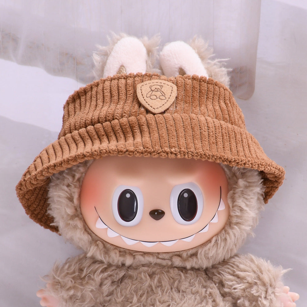 Colección Pana y Gorro Vaquero Labubu: Compatible con Labubu, Set de Ropa y Accesorios para Muñecas de 17cm, Complementos para Labubu (Muñeca no incluida)
