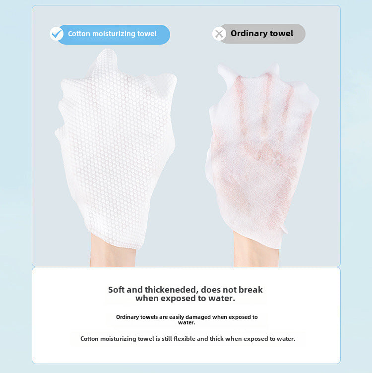 Toallas Faciales Desechables de Algodón: Paños Suaves y Gruesos para Limpieza, Secado y Cuidado Facial, Tipo Extracto