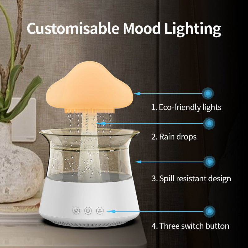 Humidificador de Nube Inteligente: Capacidad Grande, Luz Nocturna de Colores, Difusor de Aromas