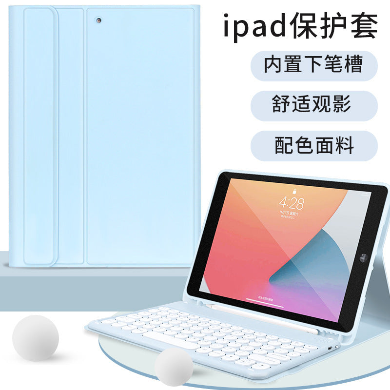 Funda de teclado para iPad Pro 11 (2020) y iPad 10.2: incluye cobertura de piel, soporte para mouse Bluetooth y compatibilidad con mini 9.7