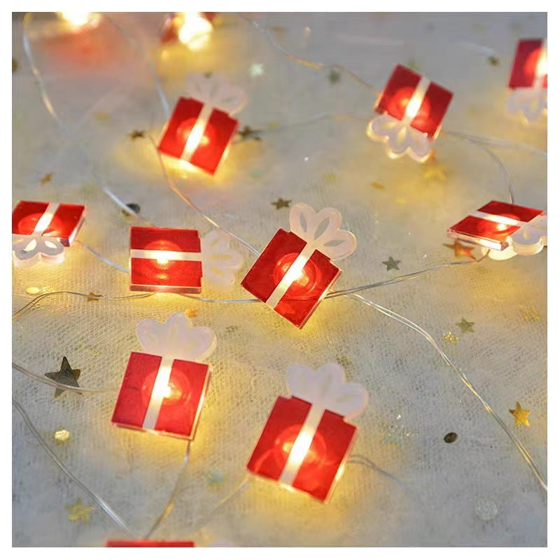 Luces Navideñas Decorativas  con Campanas, Copos de Nieve y Varios Diseños