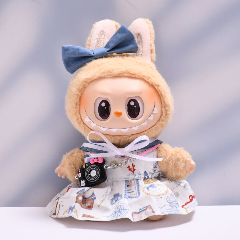 Stitch Story: Compatible with Labubu, Clothing Set, Accessories for 17cm Dolls, Accessories for Labubu (No Doll)